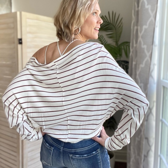 Striped OTS top - Picture 4 of 7